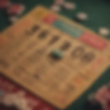 The Keno Ticket: A Canvas of Luck Colorful Keno ticket filled with numbers