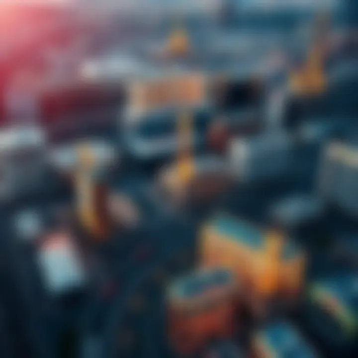 Aerial Overview of Las Vegas Landmarks An aerial perspective showcasing the sprawling layout of the Strip with landmarks.