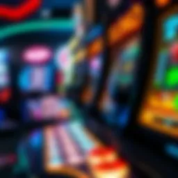 Intricate design of an online slot machine interface