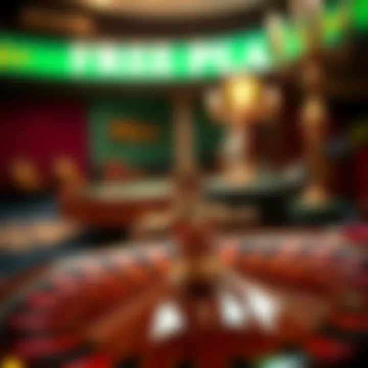 Free Play Options in Roulette A vibrant graphic showcasing free play options in roulette