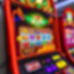 Showcasing a vibrant slot machine interface with captivating graphics and symbols