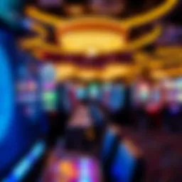 A vibrant gaming floor showcasing various gaming options