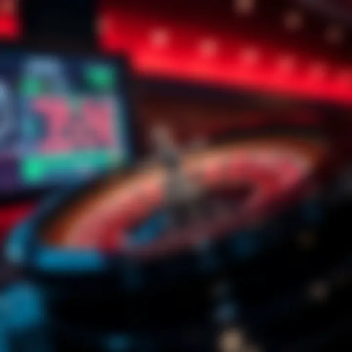 Virtual Roulette Experience A digital interface displaying an online roulette game