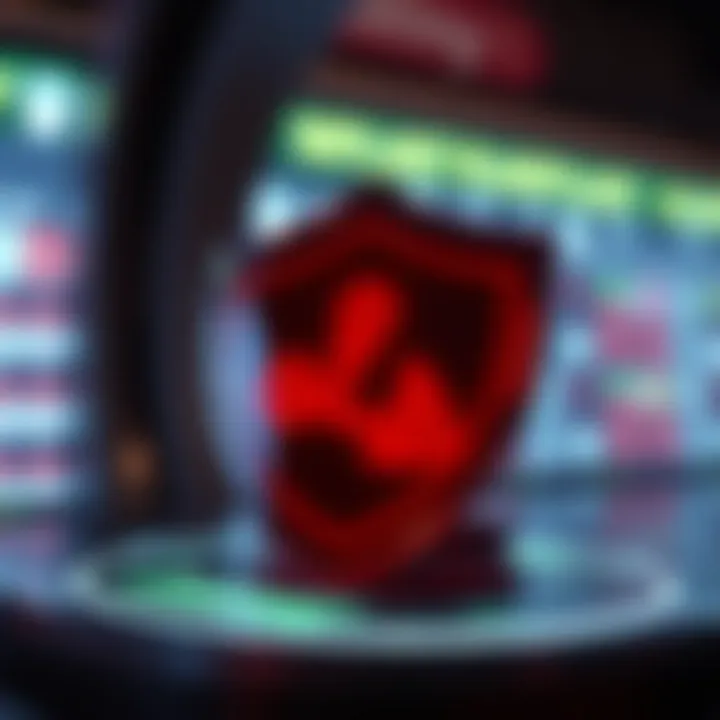 Navigating the Regulatory Landscape A digital shield symbolizing regulations and safety.