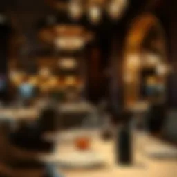 Elegant dining setup in a Las Vegas restaurant