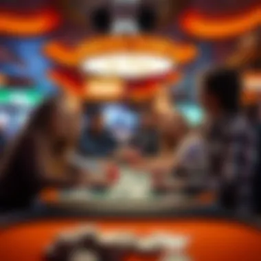 Lively Game Night with Cash Rewards A group of friends enjoying a lively game night with cash rewards