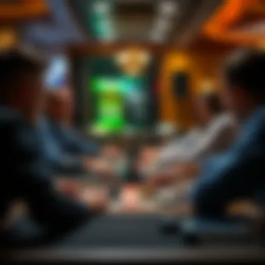 Strategic Board Game Engagement A strategic board game setup with players engaged in gameplay