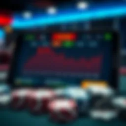 User interface of a poker training app showcasing statistics