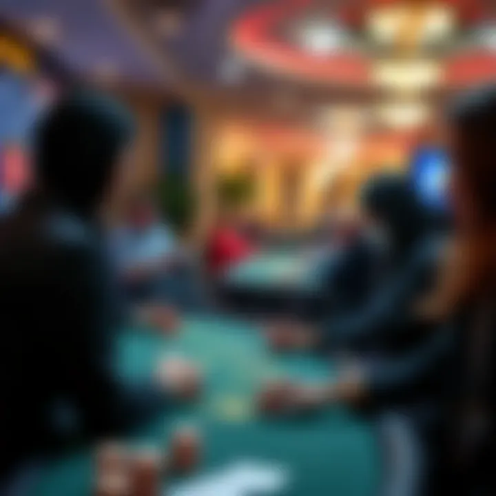 Interactive Online Blackjack Dealer A virtual dealer engaging with players in a dynamic online blackjack environment