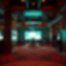 Smoking area at Excalibur Hotel and Casino