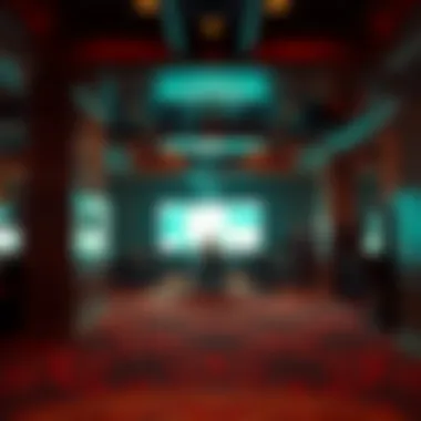 Smoking area at Excalibur Hotel and Casino