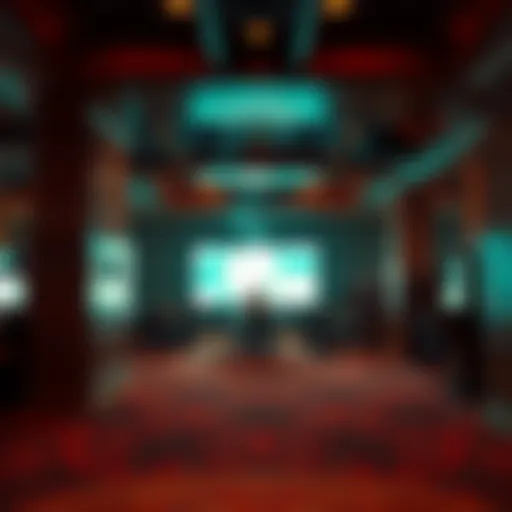 Smoking area at Excalibur Hotel and Casino