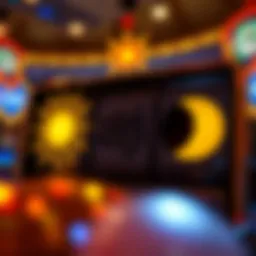 Visual representation of Sun and Moon slot symbols