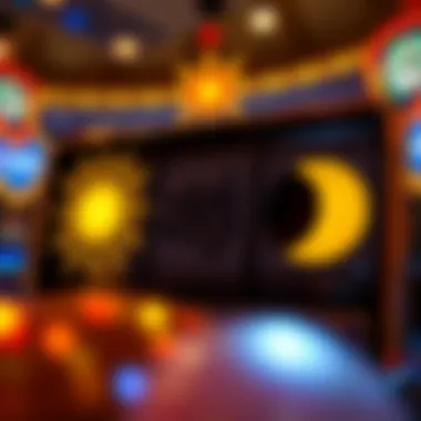 Visual representation of Sun and Moon slot symbols