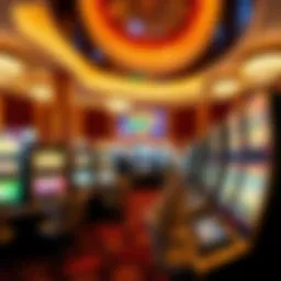 Luxurious gaming floor at Super 7 Casino