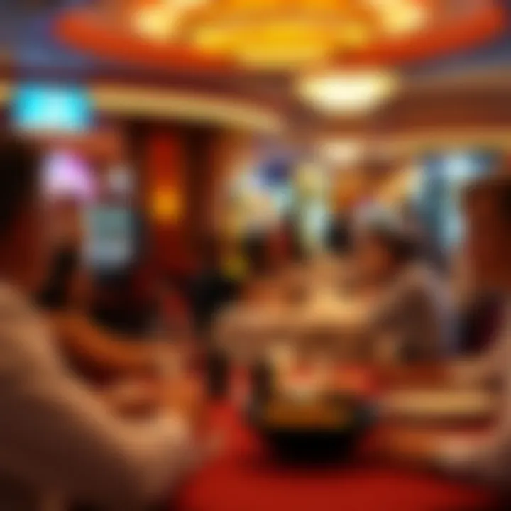 Fine Dining Experience within a Casino Guests enjoying fine dining experience within a casino