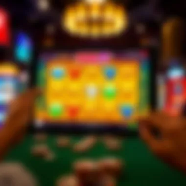 User interface of a popular slot app on iPad