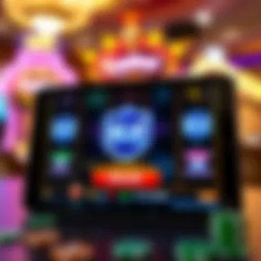 Security features displayed on a casino slot app