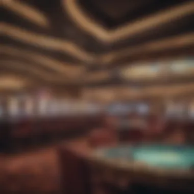 Inside a bustling casino environment