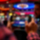 A player enjoying a thrilling blackjack game on a mobile app