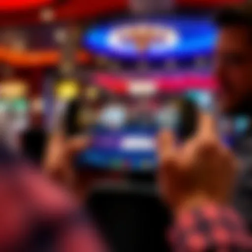 A player enjoying a thrilling blackjack game on a mobile app