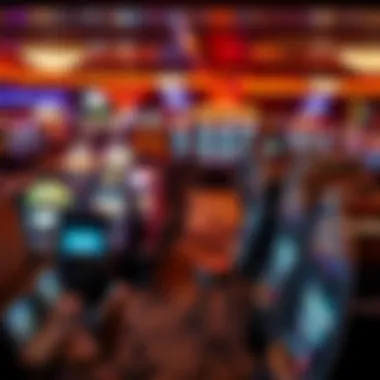 Overview of the Winstar Casino slot area filled with games