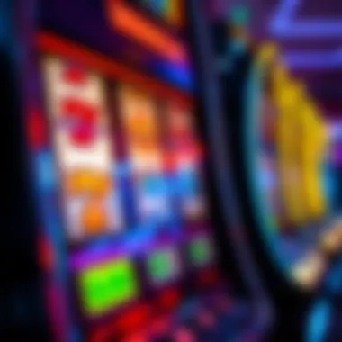 Close-up of a popular slot machine with impressive payouts