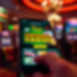 Showcasing the Chumba Casino app interface