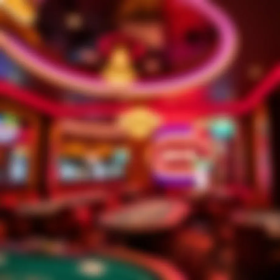 Interior view of Jack Poker Room showcasing the vibrant atmosphere and tables