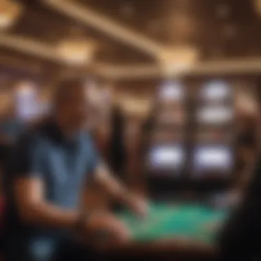 Local community gathering at a casino event