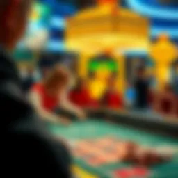 The essence of street craps showcased in a vibrant online setting