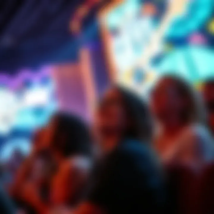 Live Music Enthusiasm at The LINQ Audience enjoying a live music show at The LINQ