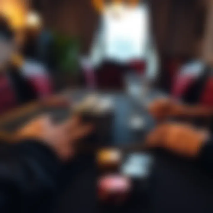 Home Poker Game Setup A well-organized poker setup on a table for a home game