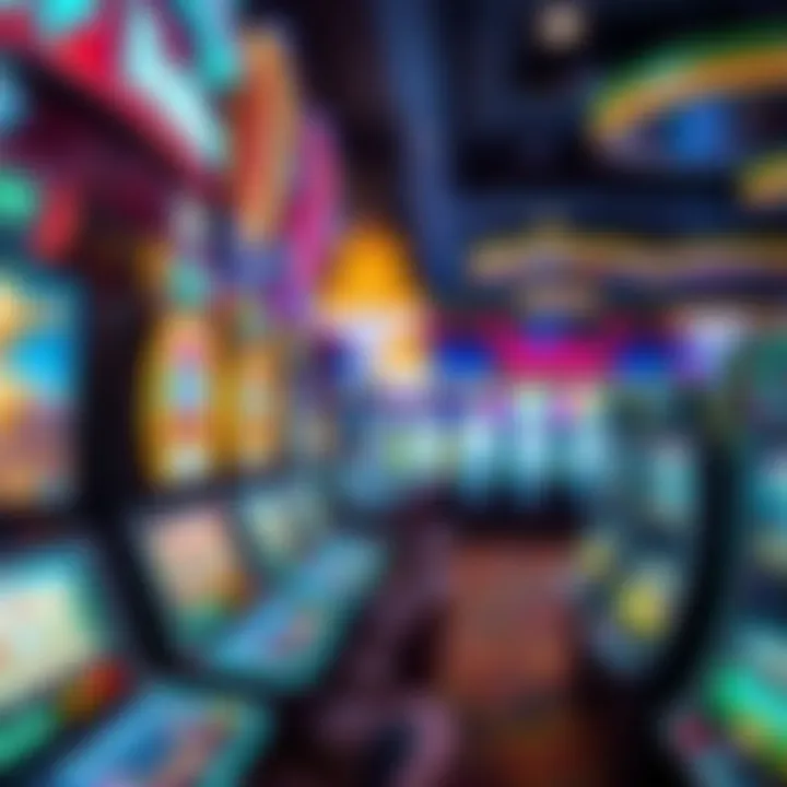 Vibrant Gaming Scene at Golden State Casino Exciting gaming floor of the casino with diverse gaming options