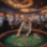 Craps table at Thunder Valley Casino showcasing vibrant atmosphere