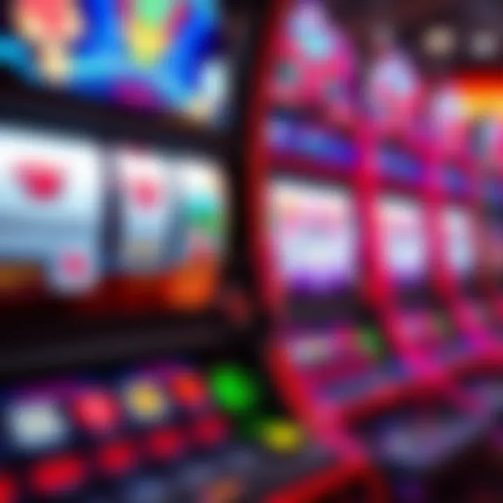 Innovative Slot Machine Design Close-up of a high-tech slot machine featuring innovative design