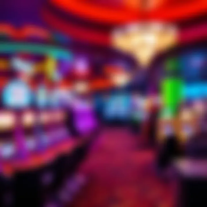 Vibrant Gaming Floor of Konami Casino Interior view highlighting gaming floor with vibrant atmosphere