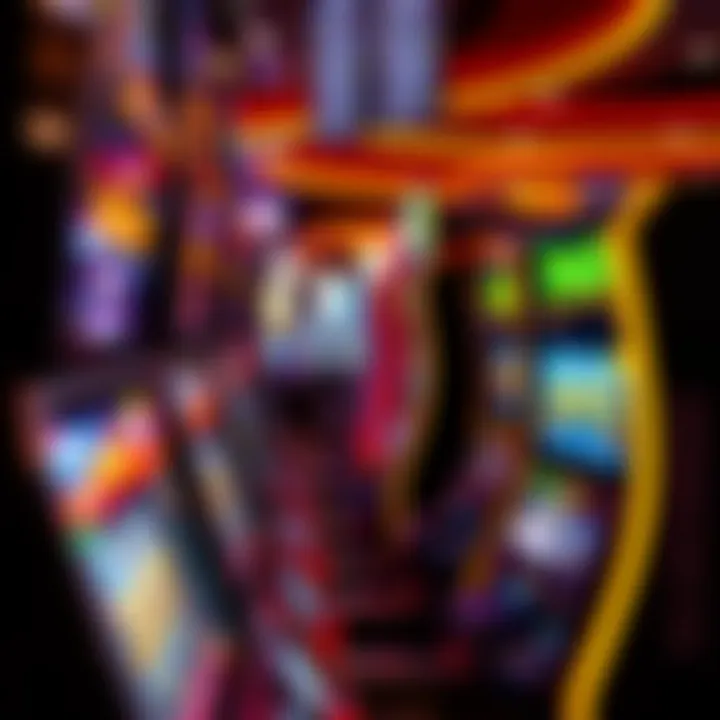 Close-up of unique gaming machines illustrating technology and design