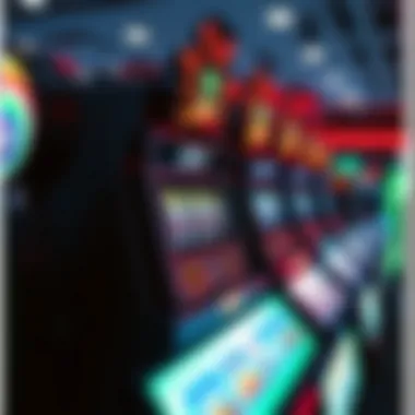 Trendy slot machine displaying modern design elements