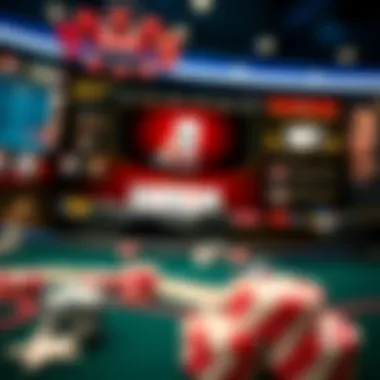 Online Poker Platforms An engaging screenshot of an online poker platform featuring free games