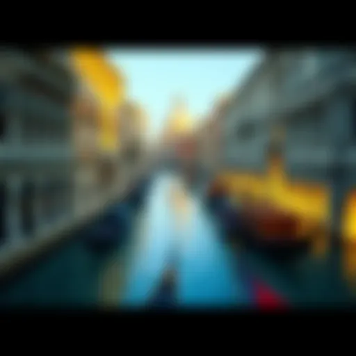 A stunning view of the Grand Canal showcasing Venetian architecture.