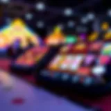A vibrant illustration showcasing various slot games on mobile devices