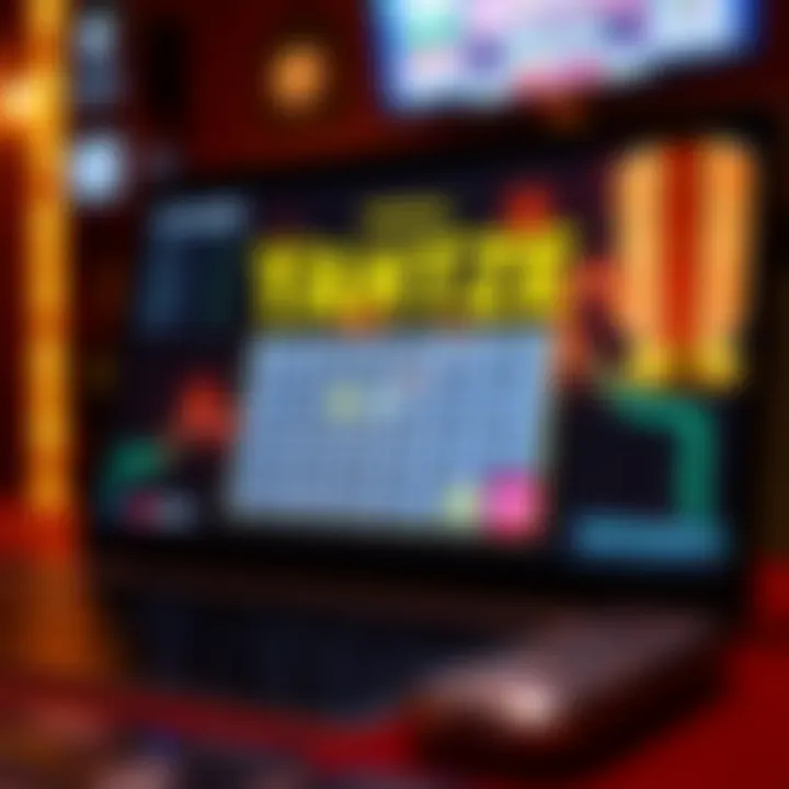 Digital Yahtzee Interface Digital Yahtzee Interface on Screen