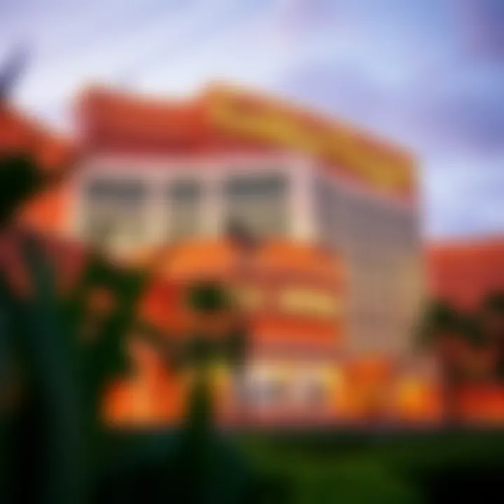 Stunning Architecture of the Golden Nugget Casino Exterior view of the Golden Nugget Casino showcasing its grand architecture