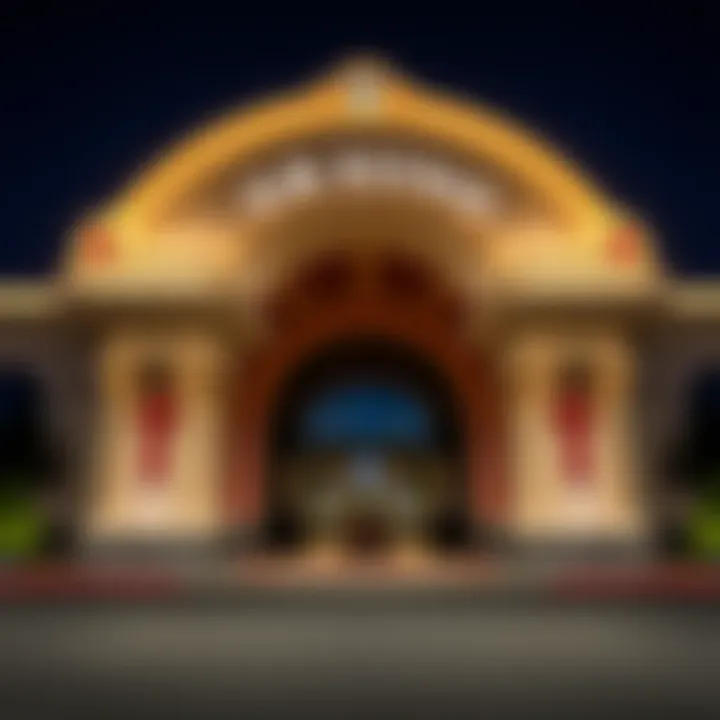 Overview of the Graton Casino exterior highlighting its grandeur and appeal