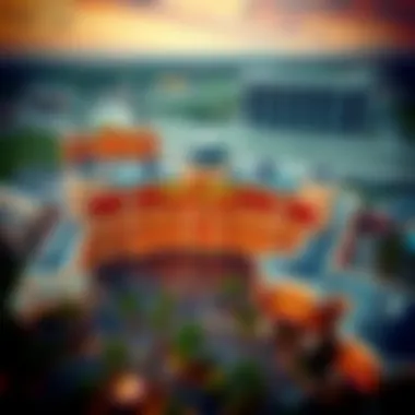 Aerial view of Hard Rock Lake Charles showcasing its impressive architecture