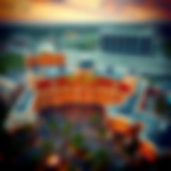 Aerial view of Hard Rock Lake Charles showcasing its impressive architecture