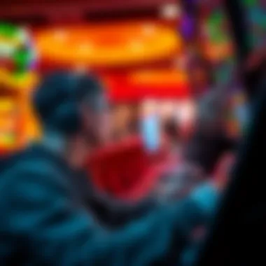 User engaging in gameplay with earnings displayed