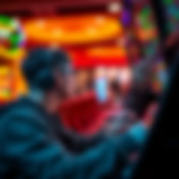 User engaging in gameplay with earnings displayed