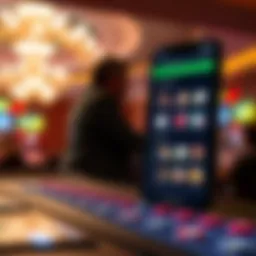 User interface of the Hollywood Casino Betting App
